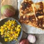 Roasted Chicken and Brie Quesadillas with Fresh Mango Salsa