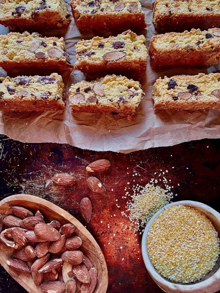 Delight Your Senses with Homemade Cornmeal Date and Almond Biscotti Just Crumbs by Suzie Durigon