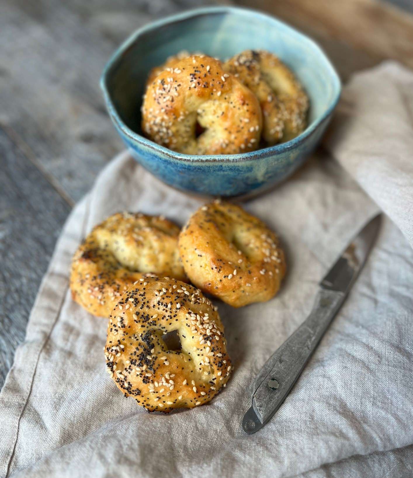 Easy 3 Ingredient High Protein Bagel