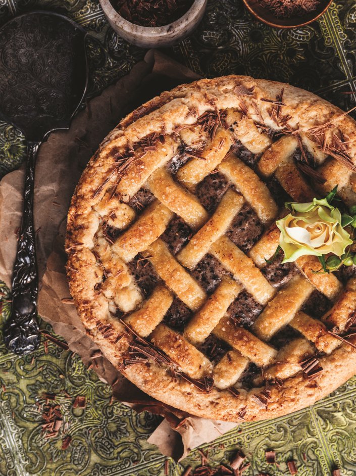 chocolate chip ricotta pie