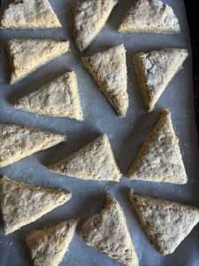 glazed pumpkin scones
