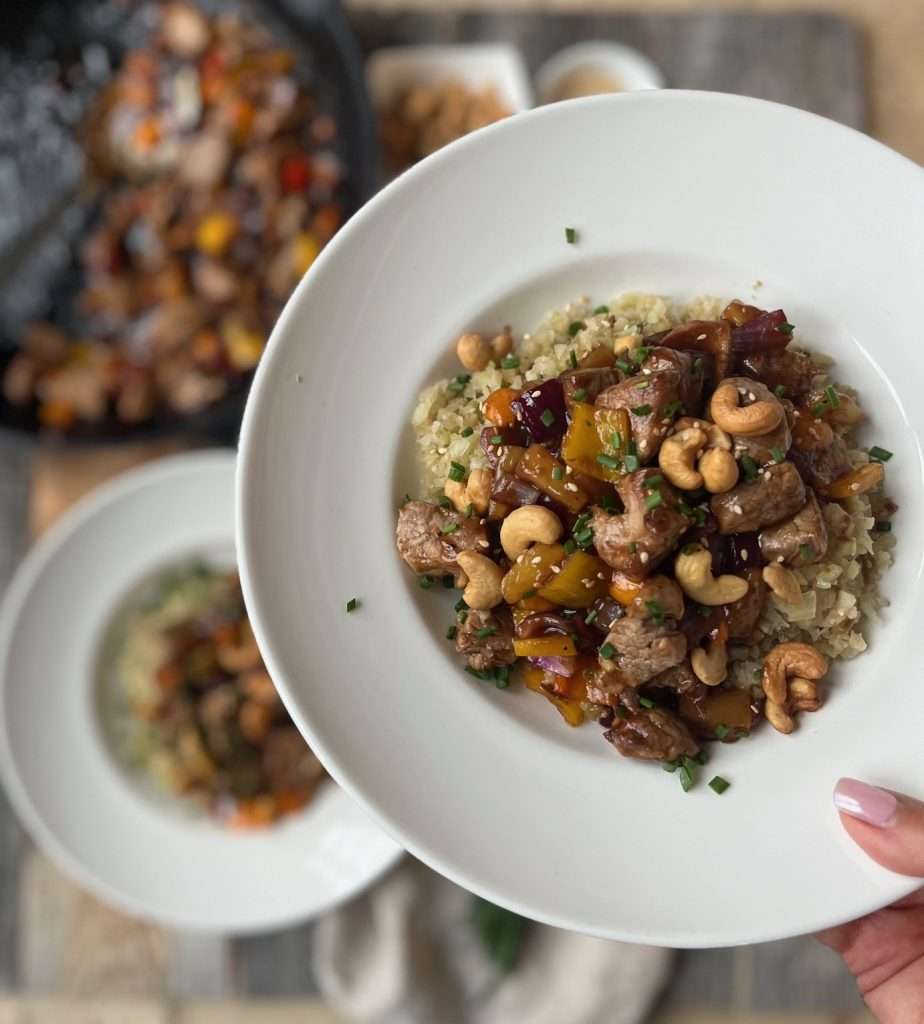 pineapple pork stir-fry