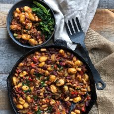 One-Skillet Easy Gnocchi Dinner (Vegan and Gluten free too!)